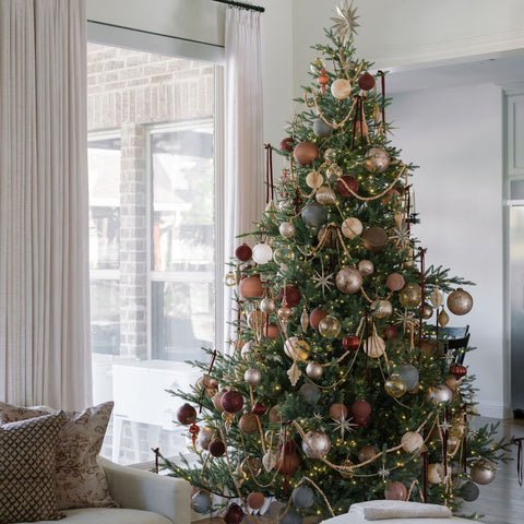 Timeless Tradition Tree with wood ornaments