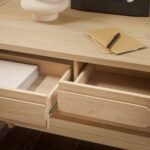 Chantelle Modern Curved Writing Desk - Image 9