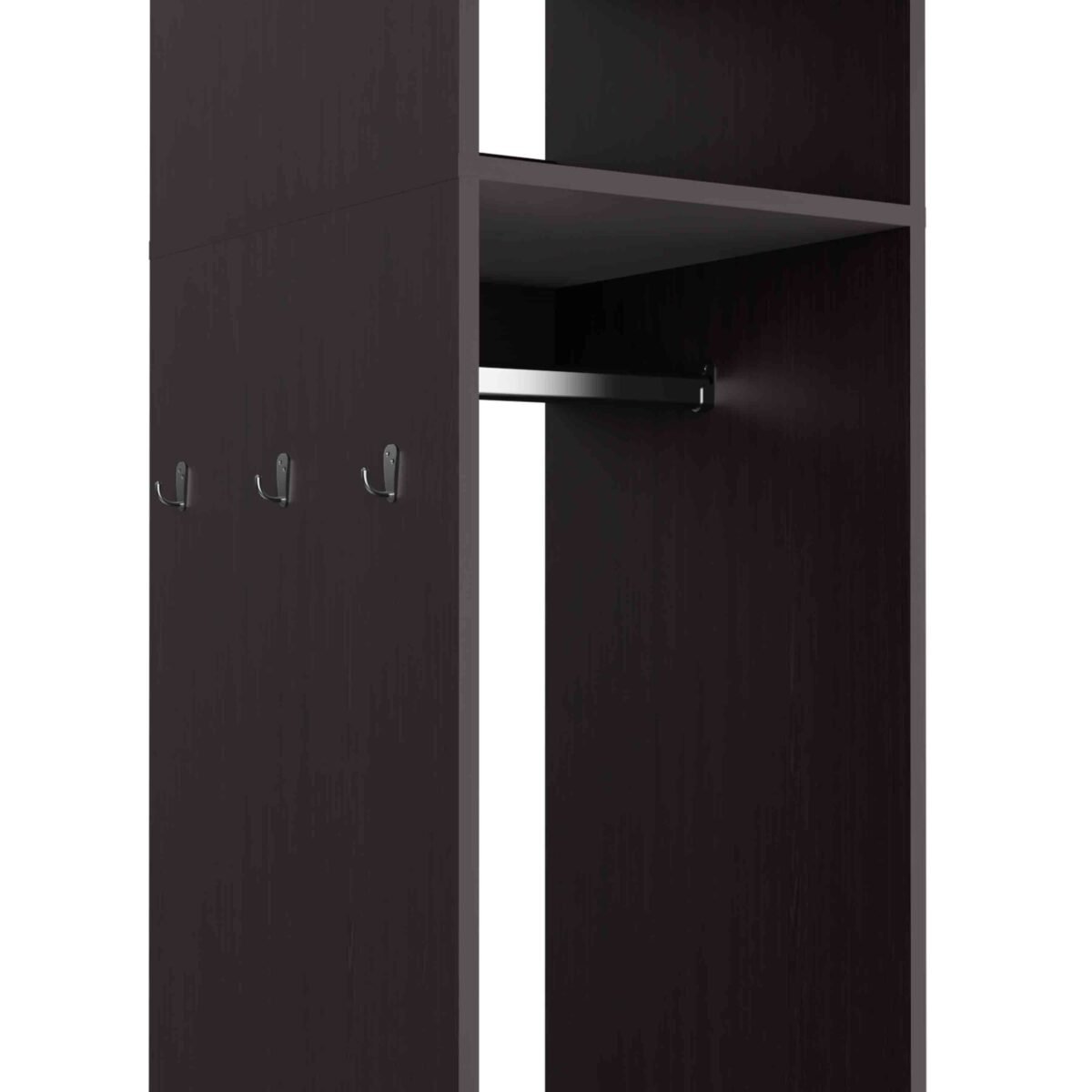 Walker Edison | Minimalist Tall Wardrobe Armoire Storage Cabinet with Mirrorlook - Image 4