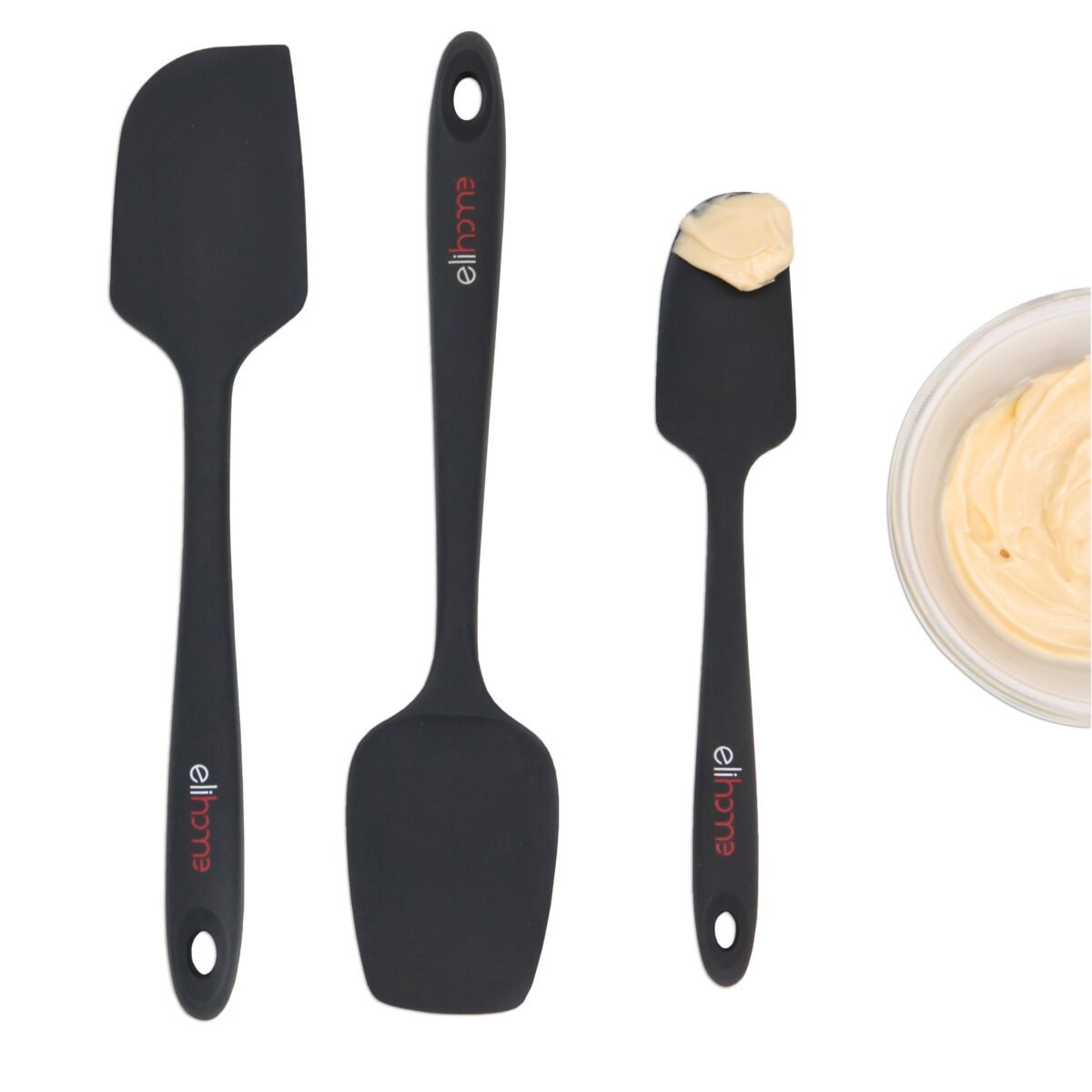 3 Piece Silicone Spatula Set - Red - Image 23