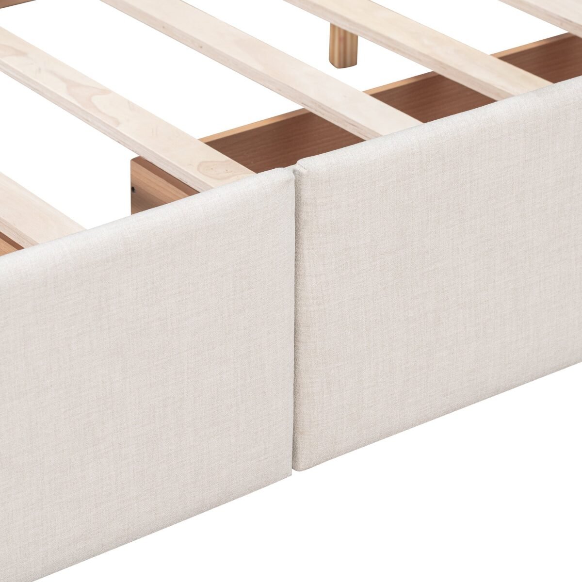 Walker Edison | Upholstered Queen Platform Bed with Storage - Image 15