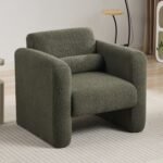 Walker Edison | Sherpa Modern Cloud Accent Chair - Image 2