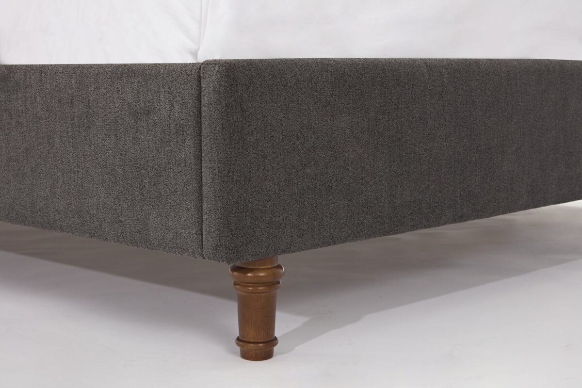 Walker Edison | Velvet Tall 54" Headboard Upholstered Queen Bed - Image 15