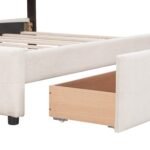 Walker Edison | Upholstered Queen Platform Bed with Storage - Image 12