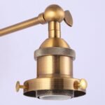 1-Light Traditional Rattan Golden Wall Sconce Light - Image 13