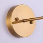 1-Light Traditional Rattan Golden Wall Sconce Light - Image 12
