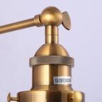 1-Light Traditional Rattan Golden Wall Sconce Light - Image 3