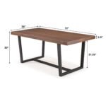 Durango Distressed Wood Dining Table - Image 17