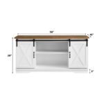 58" Sliding Barn Door TV Stand - Image 4