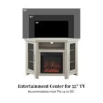 Barn 48" Wood Corner Fireplace TV Stand - Image 9
