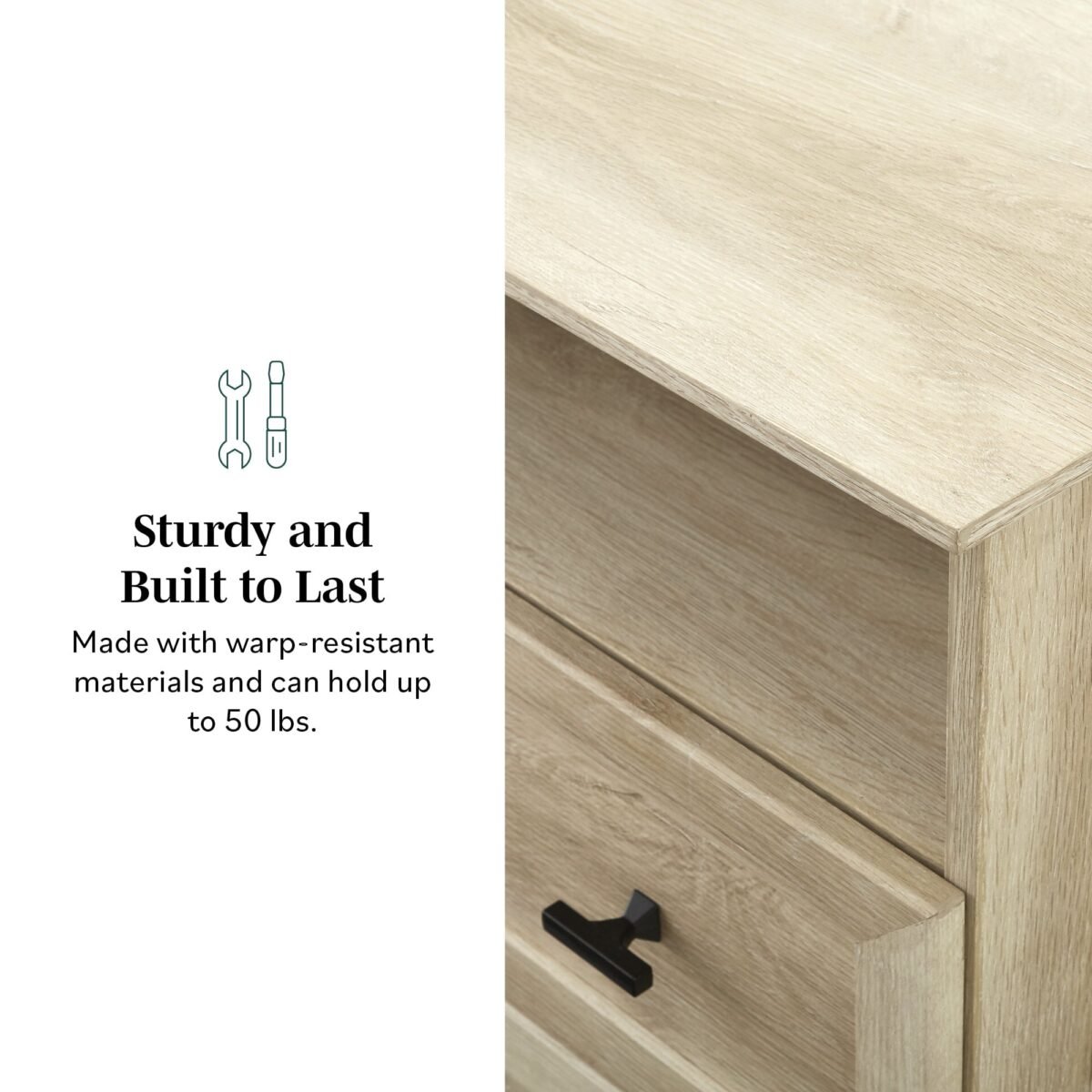 Clyde Classic 2-Drawer Nightstand / Side Table - Image 8