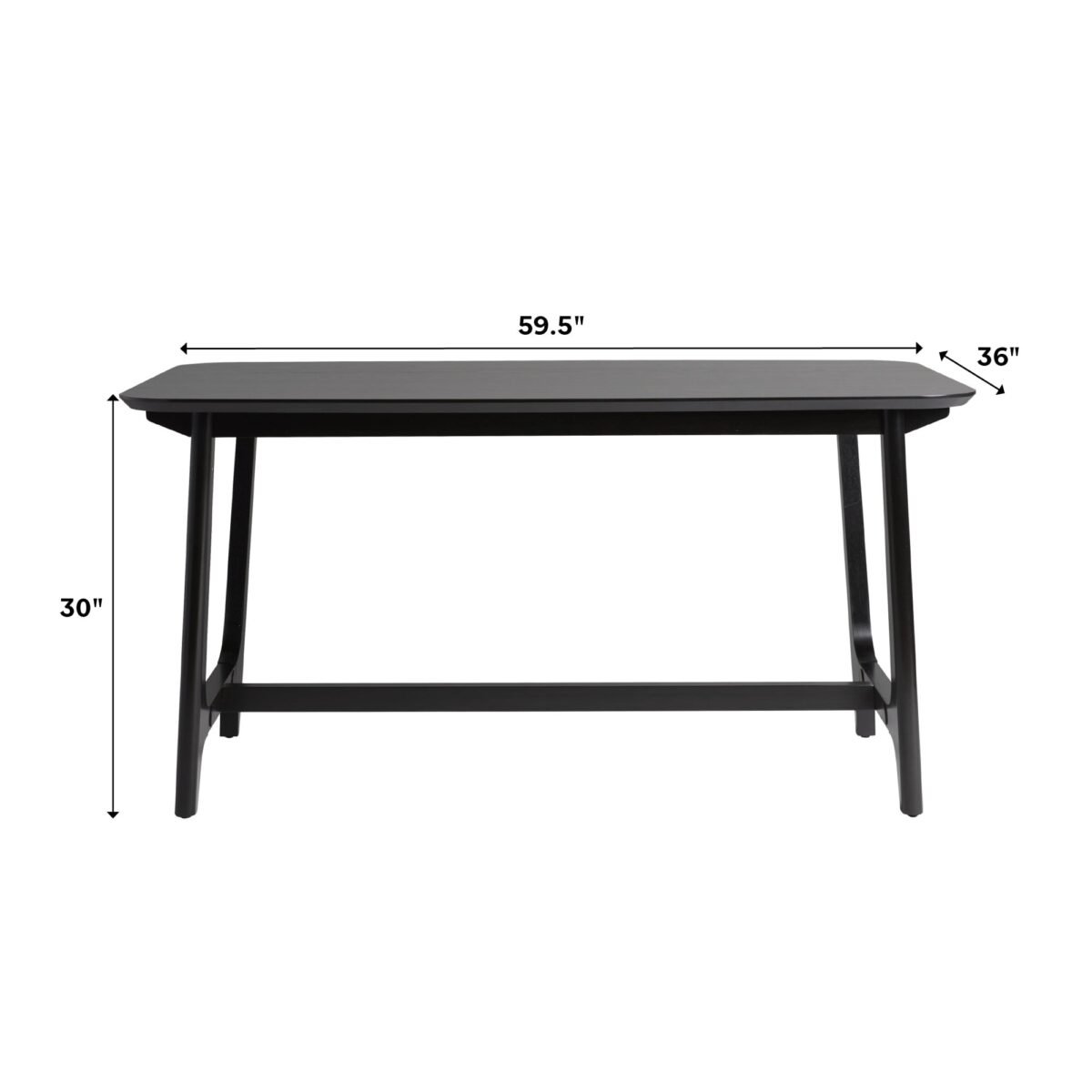 Mid-Century Sammen Dining Table with Trestle Base - Image 5
