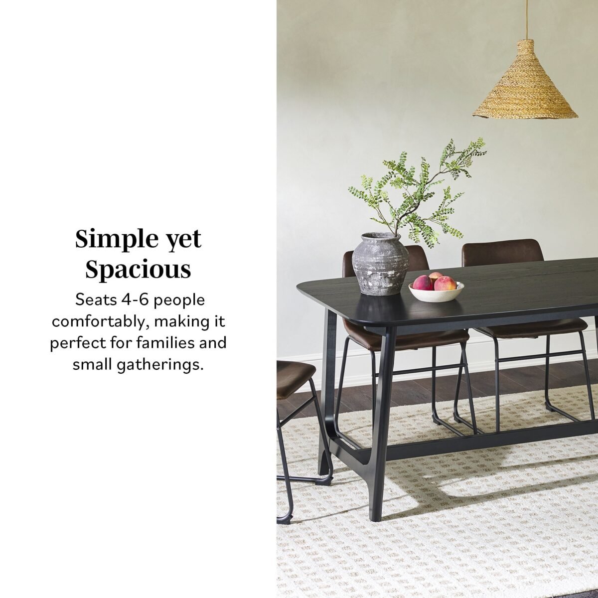 Mid-Century Sammen Dining Table with Trestle Base - Image 4