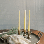 3.5" Iron Candleholders in Antique Brass - Image 4