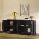 Chantelle Modern Curved Buffet Sideboard and TV Stand - Image 12