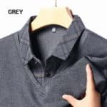 Men's Fake Two Piece Lapel Long-Sleeve Tops - Image 12