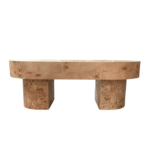 Burl Oval Coffee Table - Image 3
