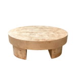 Burl Round Coffee Table