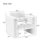 Walker Edison | Sherpa Modern Cloud Accent Chair - Image 6