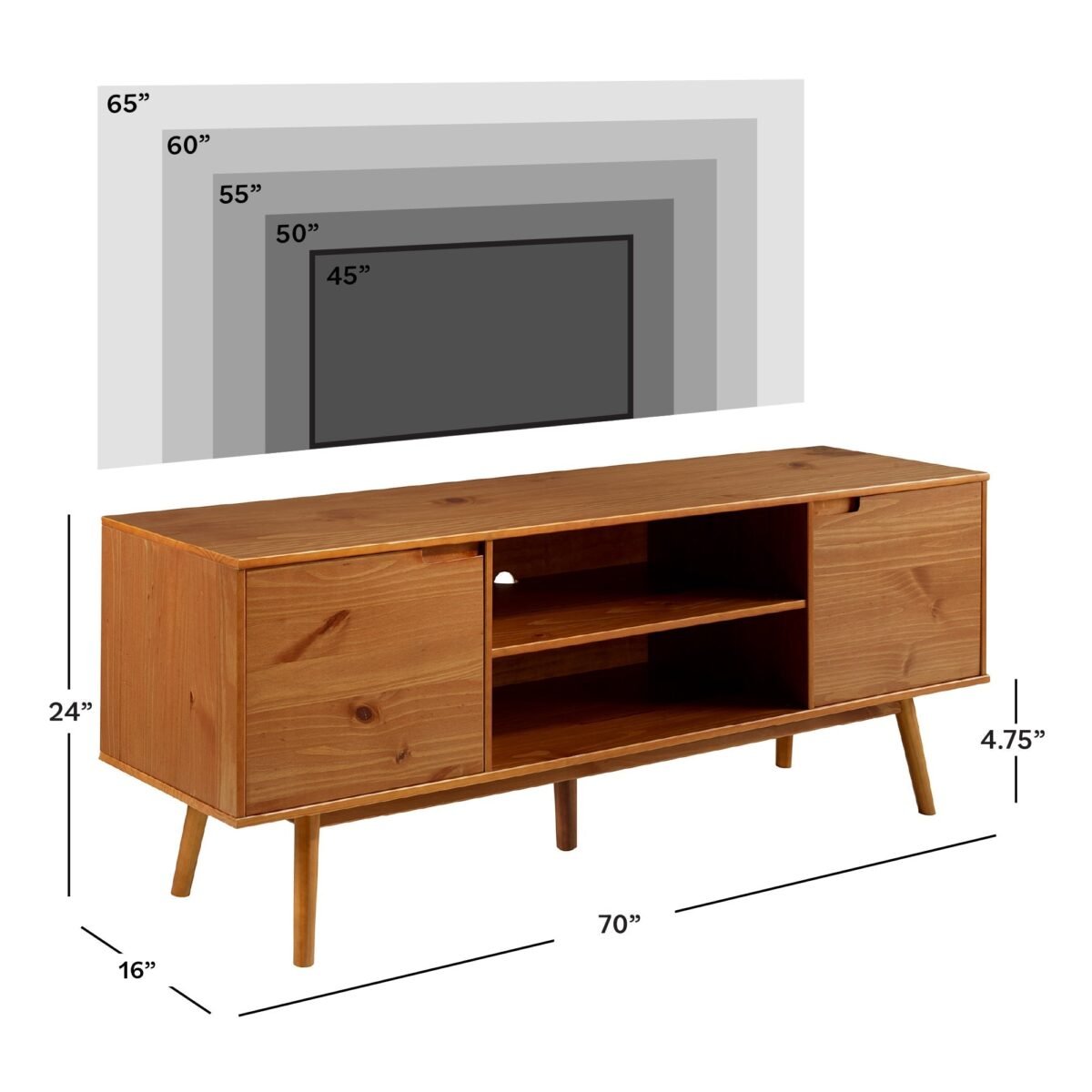 Sloane Adair Solid Wood TV Stand - Image 5