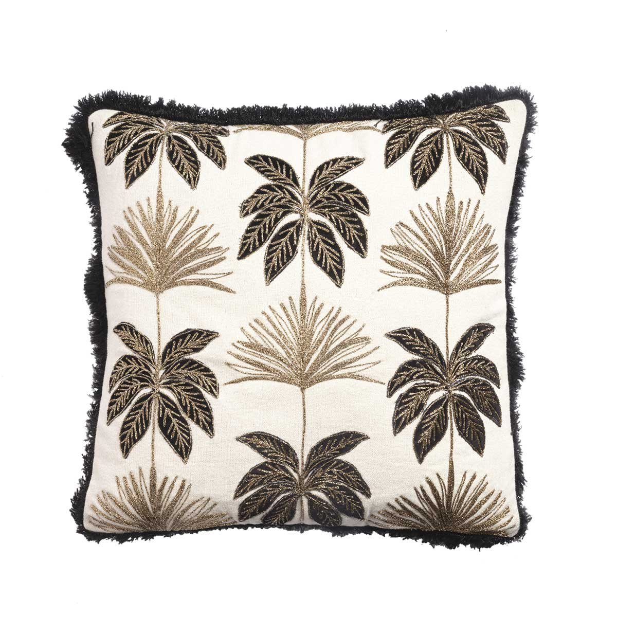 18696-1-1 Talipot Cotton Cushion Cover 20 x 20 inches - Image 1