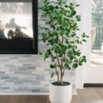 4' Lifelike Faux Potted Eucalyptus Tree in Chic Pot for Elegant Home Decor - Image 2