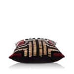 Maroon & Gold Patch Sequin Cushion Cover 16x16inch - Image 6
