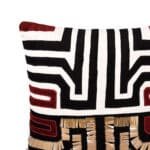 Maroon & Gold Patch Sequin Cushion Cover 16x16inch - Image 3