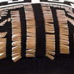 Maroon & Gold Patch Sequin Cushion Cover 16x16inch - Image 9