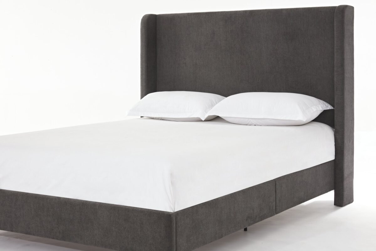 Walker Edison | Velvet Tall 54" Headboard Upholstered Queen Bed - Image 12