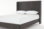 Walker Edison | Velvet Tall 54" Headboard Upholstered Queen Bed - Image 12