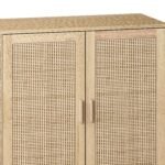 Walker Edison | Modern 4-Door Rattan Storage Sideboard TV Stand - Image 9