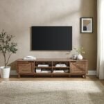 Barn Door 70" Rustic TV Stand - Image 2