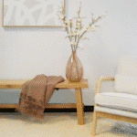 Handcrafted Peach Hammered Glass Vase by CG Hunter – Artisanal Elegance for Home Decor - Image 6