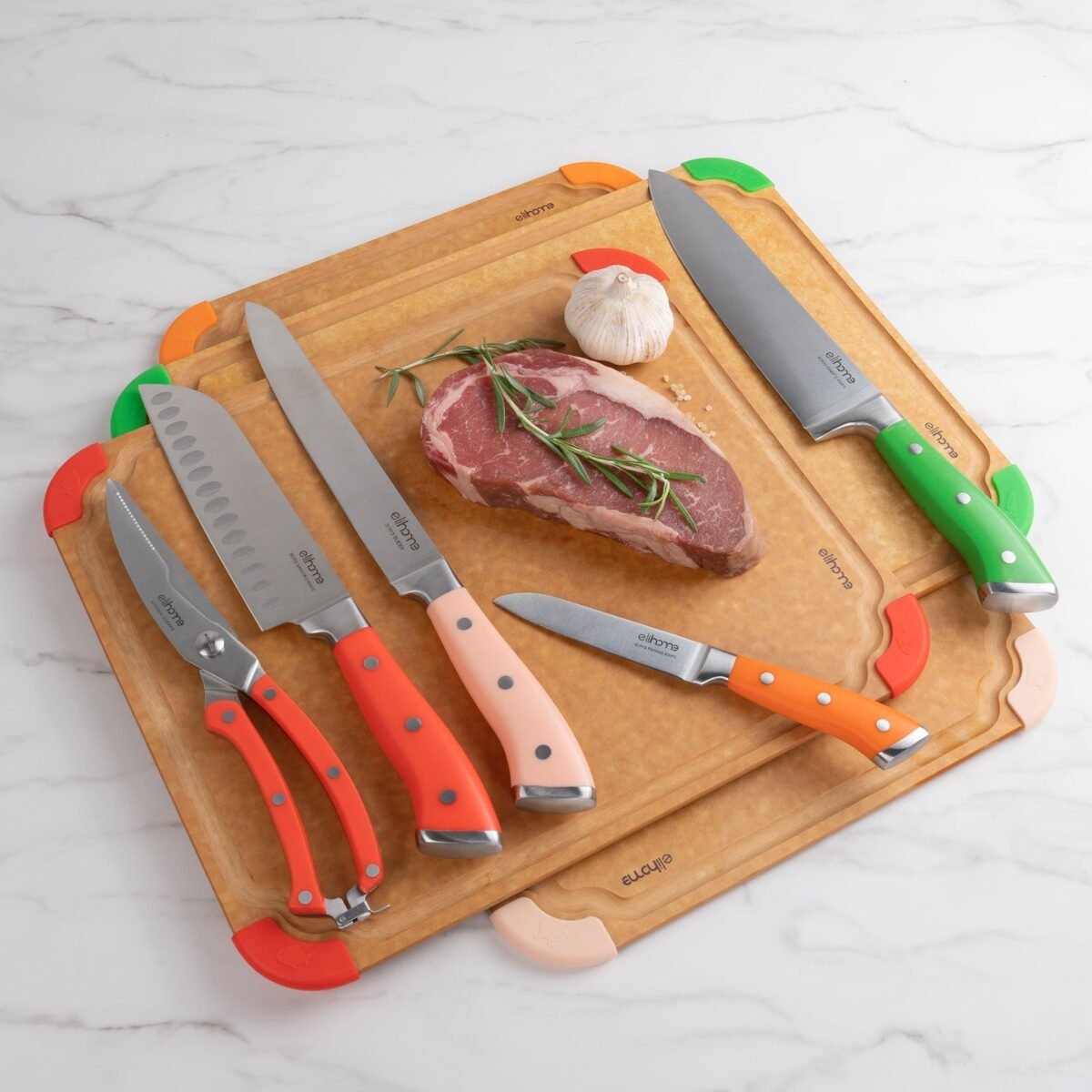 9 Piece CuttingWise Cutting Boards + Knife Set - Image 2