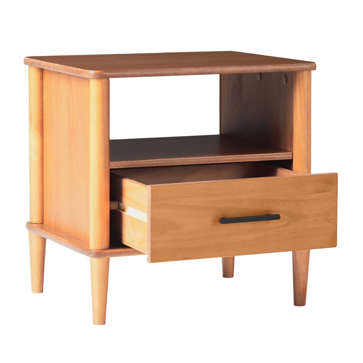 Walker Edison Spindle Transitional 1-Drawer Nightstand - Image 12
