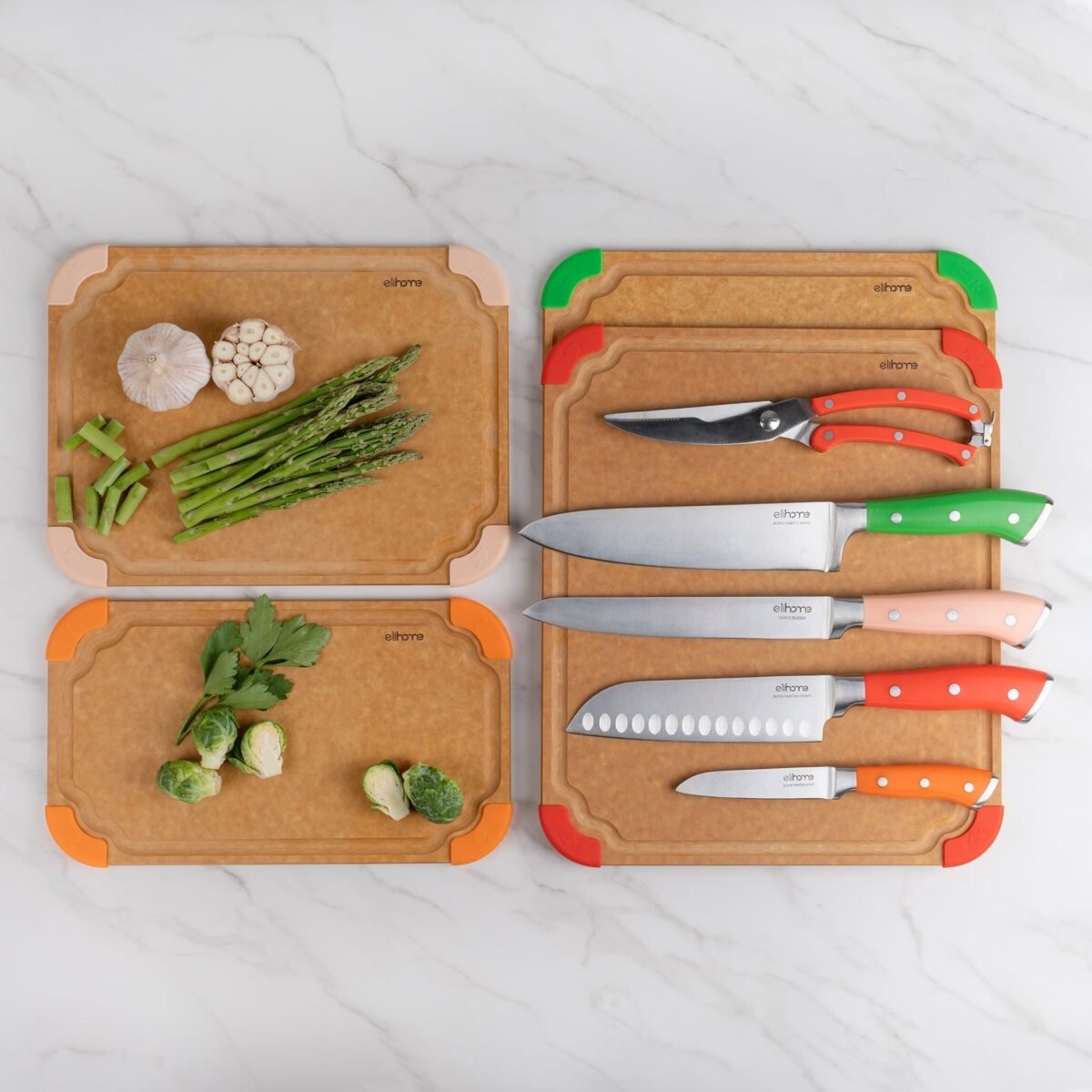 9 Piece CuttingWise Cutting Boards + Knife Set - Image 3