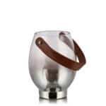 Vase with Leather Handle, Small