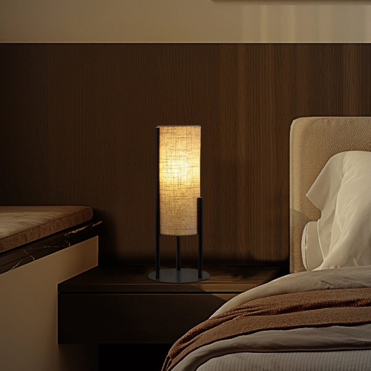 Walker Edison | Modern Linen Table Lamp - Image 9