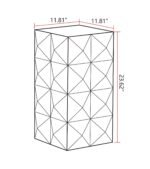 Walker Edison | Modern Embossed Pattern Side Table - Image 4
