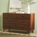 Sloane 6-Drawer Modern Solid Wood Dresser with Metal Handles - Image 6