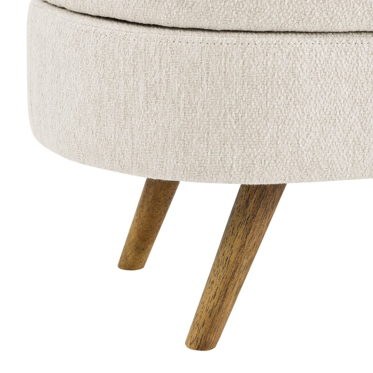 Walker Edison | Ottoman Oval Storage Bench - Image 10
