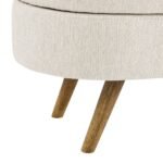 Walker Edison | Ottoman Oval Storage Bench - Image 10