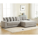 Walker Edison | Corduroy Right L-Shaped Sectional Cloud Couch - Image 7