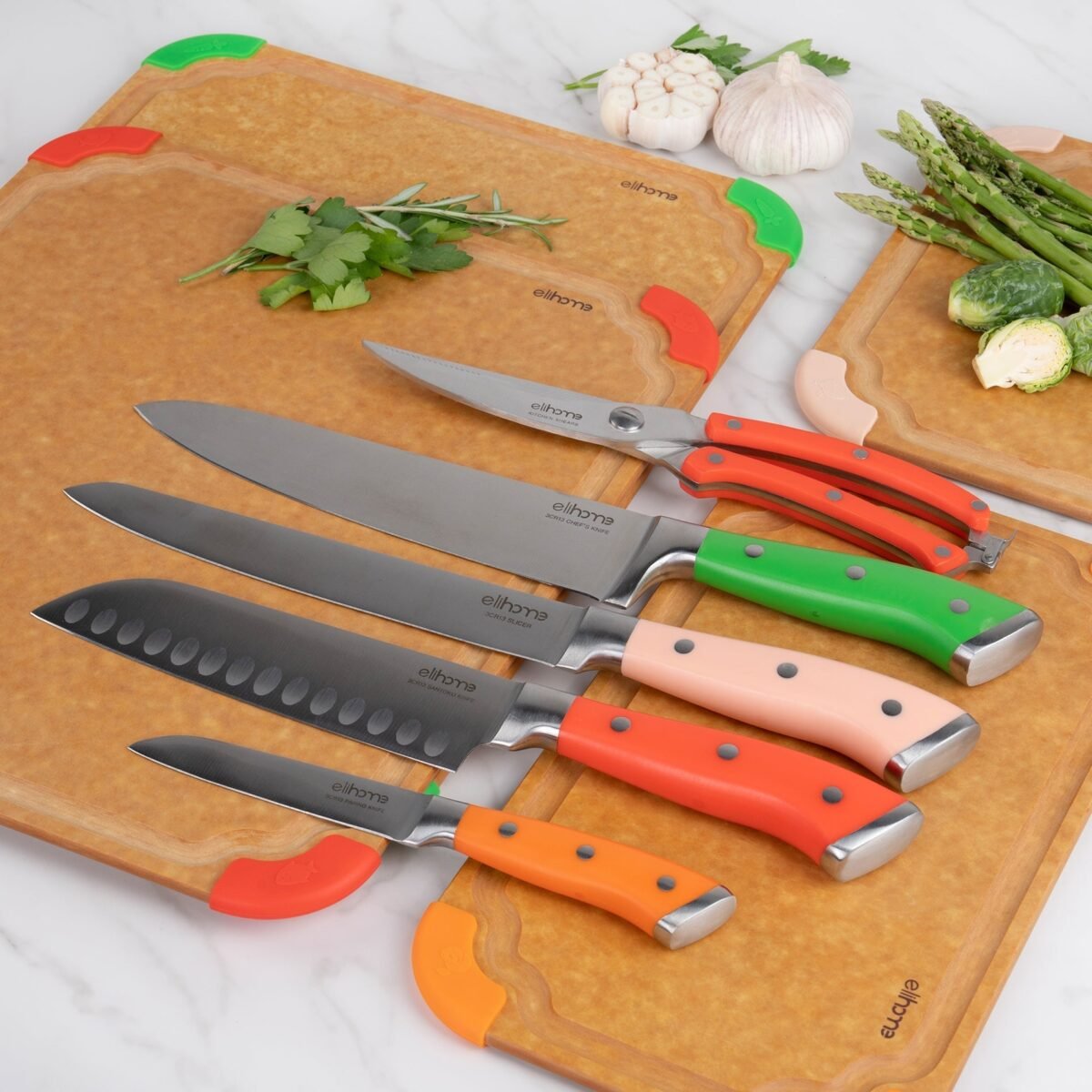 9 Piece CuttingWise Cutting Boards + Knife Set - Image 4