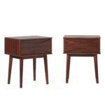 Atticus Solid Wood Mid-Century Modern Nightstand - Image 15