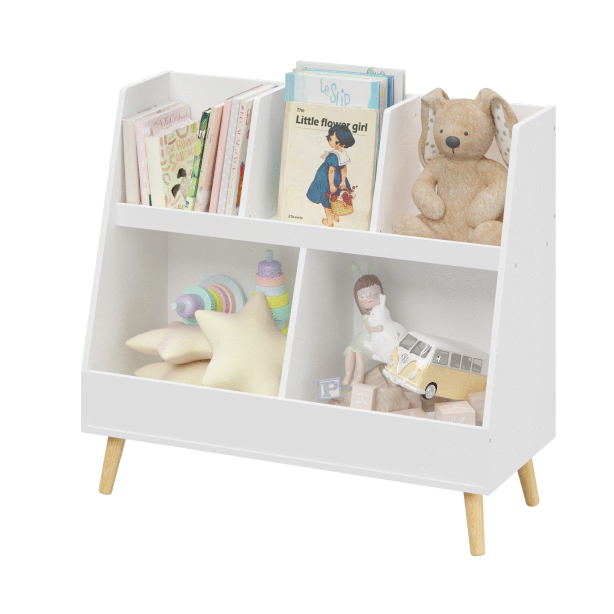 Walker Edison | Kids Bookcase and Toy Organizer - Image 6