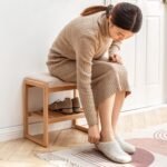 Walker Edison | Natural Solid Wood Entryway Shoe Bench - Image 12