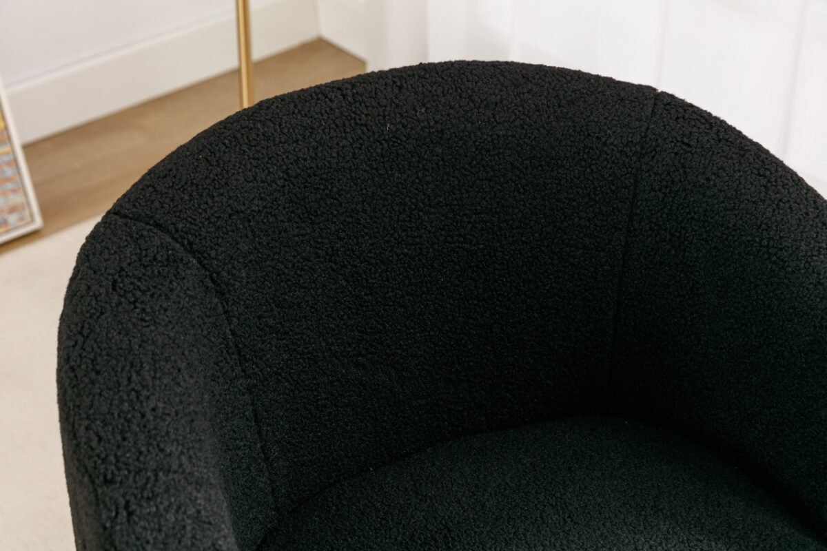 Walker Edison | Teddy Swivel Barrel Accent Chair - Image 3
