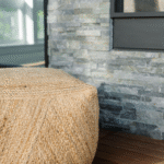 Handmade Square Braided Jute Ottoman Pouf - Artisanal Accent for Stylish Interiors - Image 4